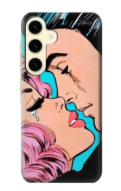 W3469 Pop Art Etui Coque Housse et Flip Housse Cuir pour Samsung Galaxy S24