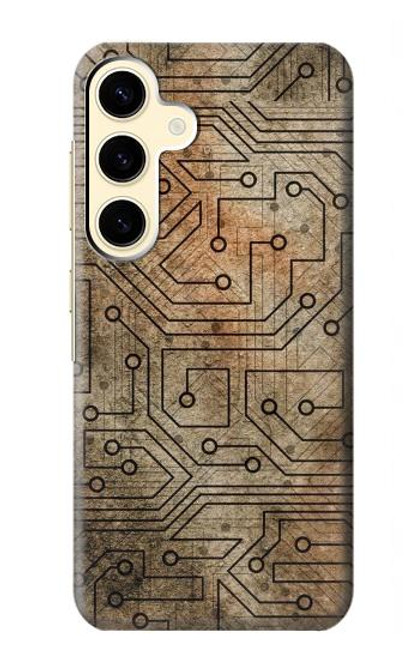 W3812 Conception d'impression PCB Etui Coque Housse et Flip Housse Cuir pour Samsung Galaxy S24