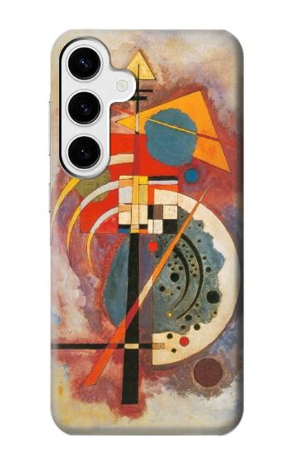 W3337 Wassily Kandinsky Hommage a Grohmann Etui Coque Housse et Flip Housse Cuir pour Samsung Galaxy S24 Plus