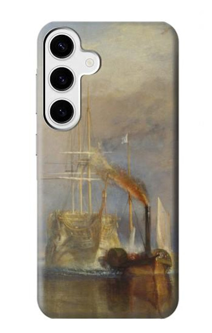 W3338 J. M. W. Turner Le Téméraire Etui Coque Housse et Flip Housse Cuir pour Samsung Galaxy S24 Plus