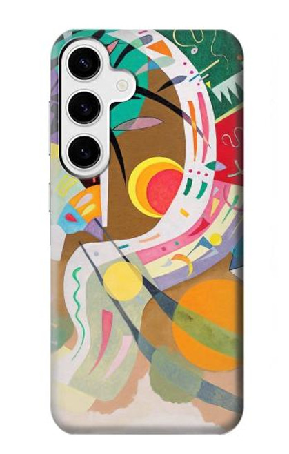 W3346 Vasily Kandinsky Guggenheim Etui Coque Housse et Flip Housse Cuir pour Samsung Galaxy S24 Plus