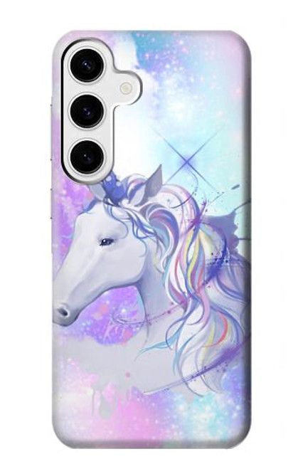 W3375 Licorne Etui Coque Housse et Flip Housse Cuir pour Samsung Galaxy S24 Plus