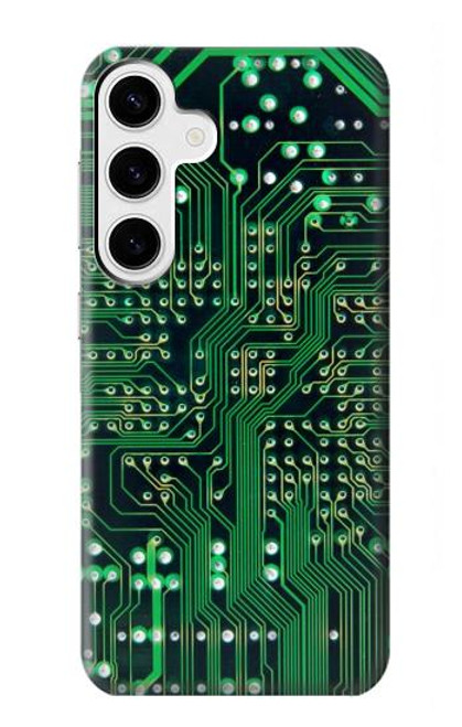 W3392 Electronique Circuit de carte graphique Etui Coque Housse et Flip Housse Cuir pour Samsung Galaxy S24 Plus