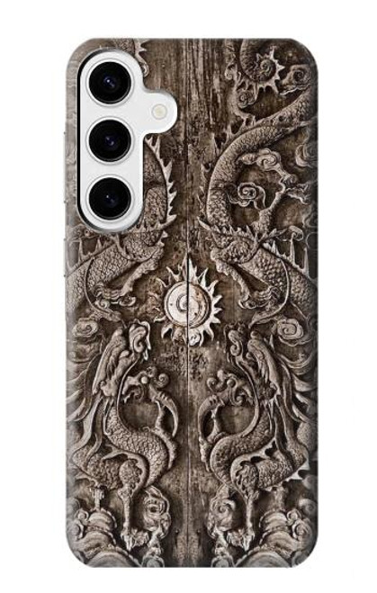 W3395 dragon Porte Etui Coque Housse et Flip Housse Cuir pour Samsung Galaxy S24 Plus