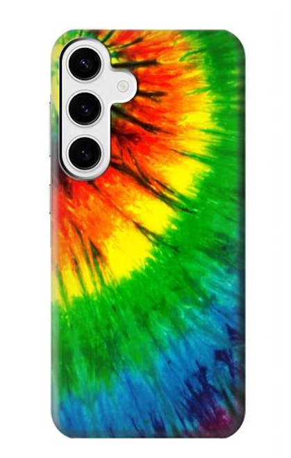 W3422 tie Dye Etui Coque Housse et Flip Housse Cuir pour Samsung Galaxy S24 Plus