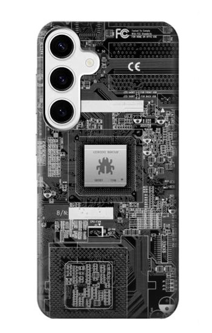 W3434 Punaise Circuit Board graphique Etui Coque Housse et Flip Housse Cuir pour Samsung Galaxy S24 Plus