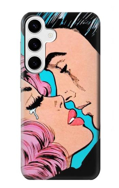 W3469 Pop Art Etui Coque Housse et Flip Housse Cuir pour Samsung Galaxy S24 Plus