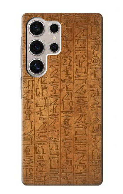 W2805 Égyptien Papyrus d'Ani Etui Coque Housse et Flip Housse Cuir pour Samsung Galaxy S24 Ultra