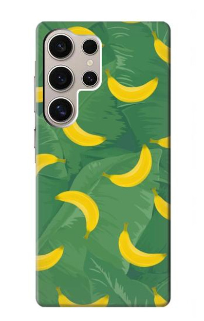 W3286 Motif banane Etui Coque Housse et Flip Housse Cuir pour Samsung Galaxy S24 Ultra