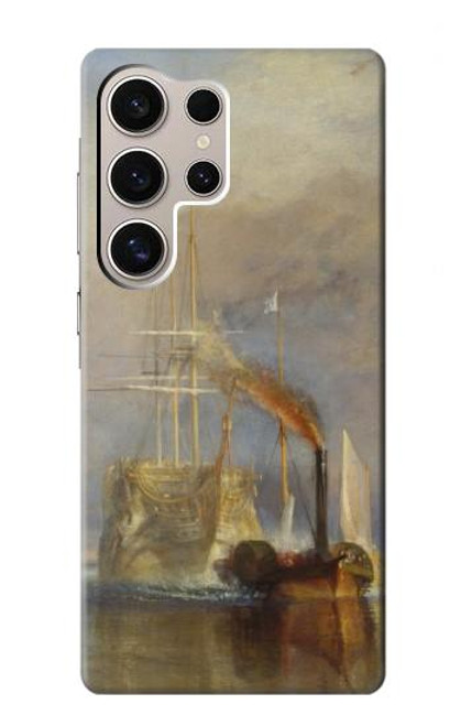 W3338 J. M. W. Turner Le Téméraire Etui Coque Housse et Flip Housse Cuir pour Samsung Galaxy S24 Ultra