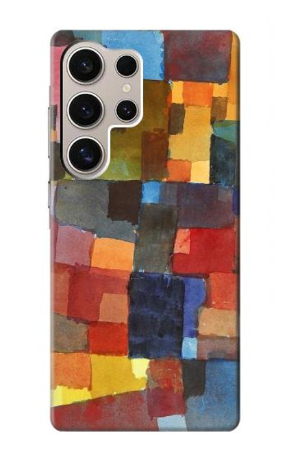 W3341 Paul Klee Raumarchitekturen Etui Coque Housse et Flip Housse Cuir pour Samsung Galaxy S24 Ultra