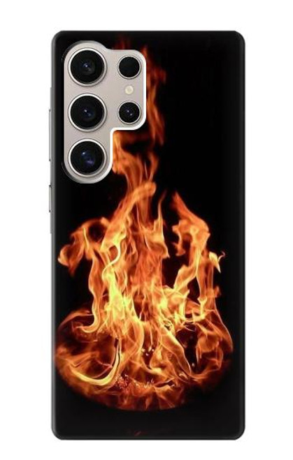 W3379 Cadre d'incendie Etui Coque Housse et Flip Housse Cuir pour Samsung Galaxy S24 Ultra