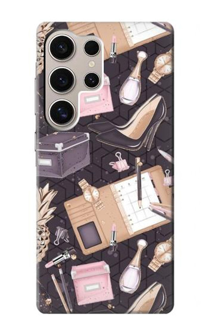 W3448 Mode Etui Coque Housse et Flip Housse Cuir pour Samsung Galaxy S24 Ultra