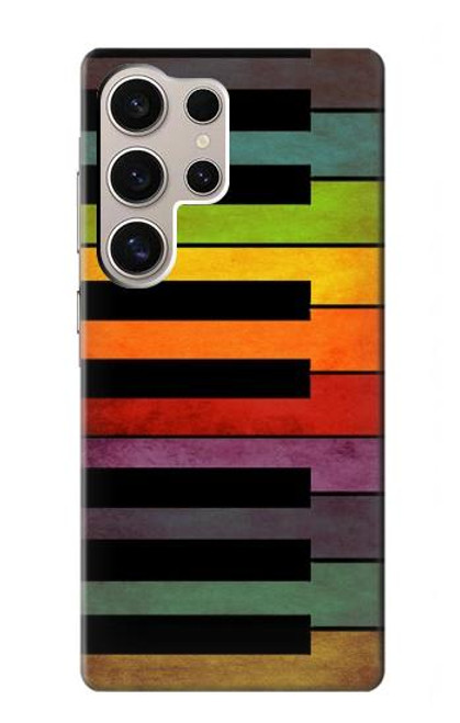 W3451 Piano coloré Etui Coque Housse et Flip Housse Cuir pour Samsung Galaxy S24 Ultra