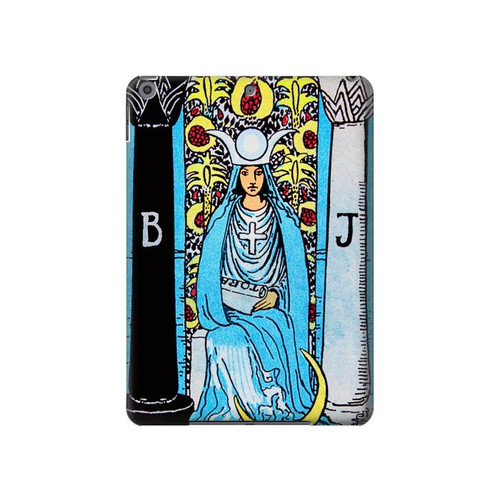 W2837 La Papesse carte de tarot Millésime Tablet Etui Coque Housse pour iPad 10.2 (2021,2020,2019), iPad 9 8 7