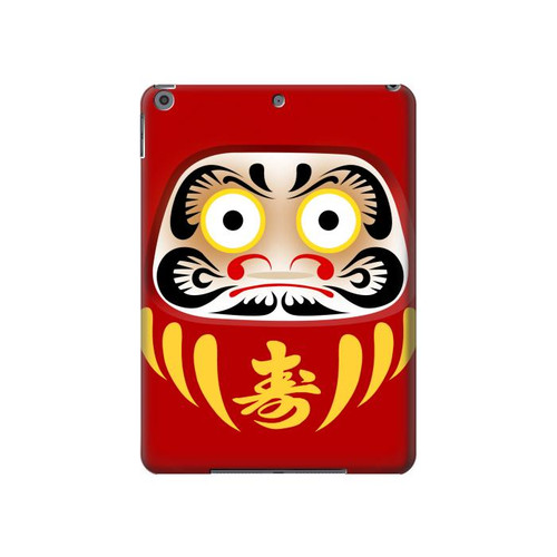 W3045 Japon Bonne chance Daruma Poupée Tablet Etui Coque Housse pour iPad 10.2 (2021,2020,2019), iPad 9 8 7