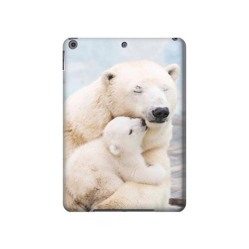 W3373 Famille d'ours polaire Tablet Etui Coque Housse pour iPad 10.2 (2021,2020,2019), iPad 9 8 7