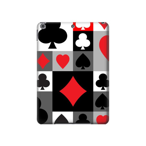 W3463 Costume Poker Carte Tablet Etui Coque Housse pour iPad 10.2 (2021,2020,2019), iPad 9 8 7