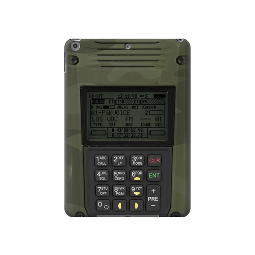 W3959 Impression graphique de la radio militaire Tablet Etui Coque Housse pour iPad 10.2 (2021,2020,2019), iPad 9 8 7