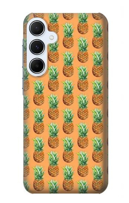 W3258 Motif ananas Etui Coque Housse et Flip Housse Cuir pour Samsung Galaxy A55 5G