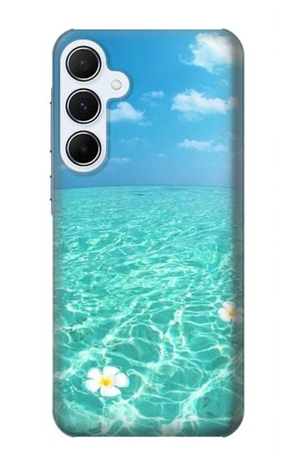 W3720 Summer Ocean Beach Etui Coque Housse et Flip Housse Cuir pour Samsung Galaxy A55 5G