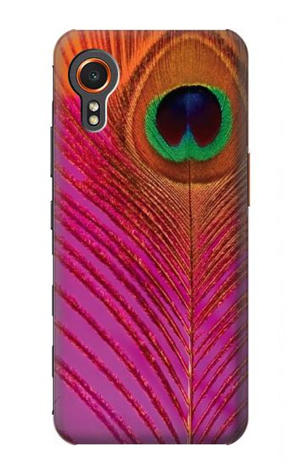 W3201 Rose Paon Plume Etui Coque Housse et Flip Housse Cuir pour Samsung Galaxy Xcover7