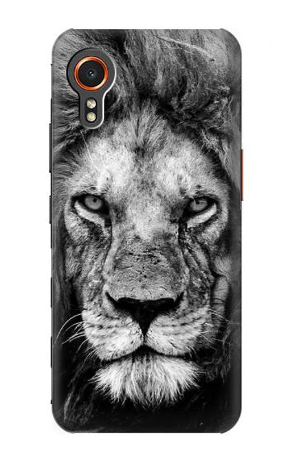 W3372 Lion Visage Etui Coque Housse et Flip Housse Cuir pour Samsung Galaxy Xcover7