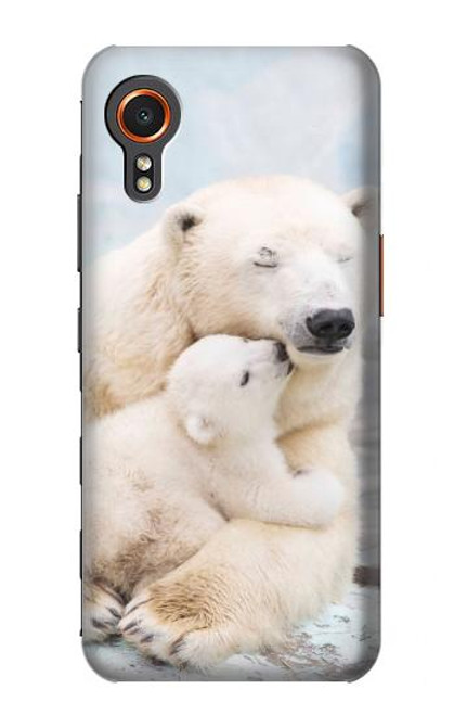 W3373 Famille d'ours polaire Etui Coque Housse et Flip Housse Cuir pour Samsung Galaxy Xcover7