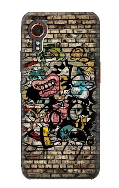 W3394 Graffiti mur Etui Coque Housse et Flip Housse Cuir pour Samsung Galaxy Xcover7