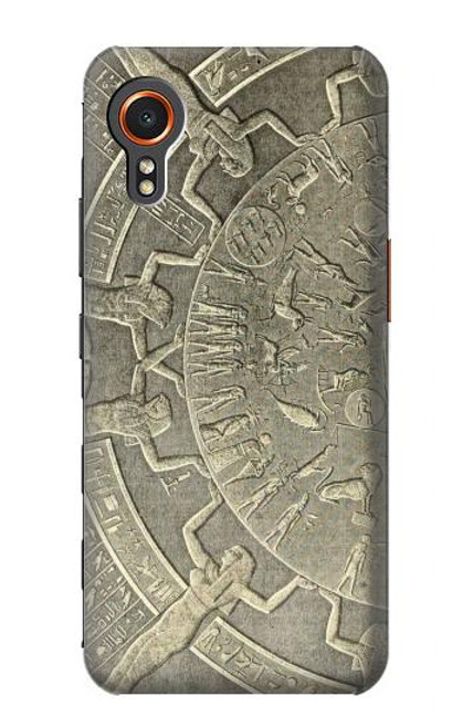 W3396 Dendérah Zodiaque Egypte ancienne Etui Coque Housse et Flip Housse Cuir pour Samsung Galaxy Xcover7