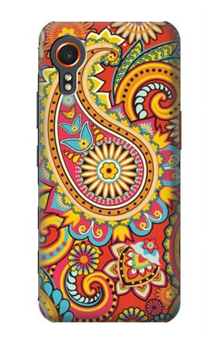 W3402 Floral Paisley Seamless Etui Coque Housse et Flip Housse Cuir pour Samsung Galaxy Xcover7