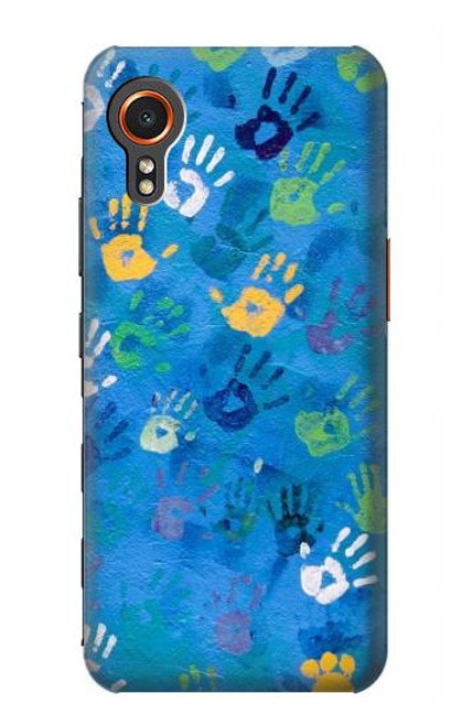 W3403 Imprimer la main Etui Coque Housse et Flip Housse Cuir pour Samsung Galaxy Xcover7