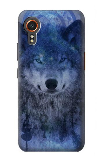 W3410 Loup Dream Catcher Etui Coque Housse et Flip Housse Cuir pour Samsung Galaxy Xcover7