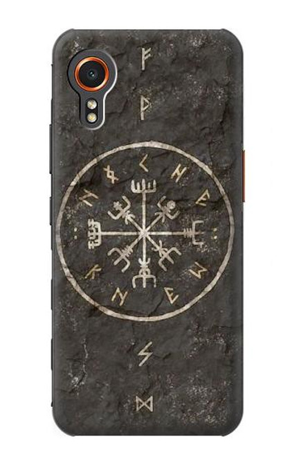 W3413 Ancient Norse Viking Symbole Etui Coque Housse et Flip Housse Cuir pour Samsung Galaxy Xcover7