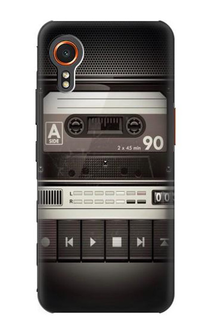 W3501 Lecteur cassette millésimé Etui Coque Housse et Flip Housse Cuir pour Samsung Galaxy Xcover7