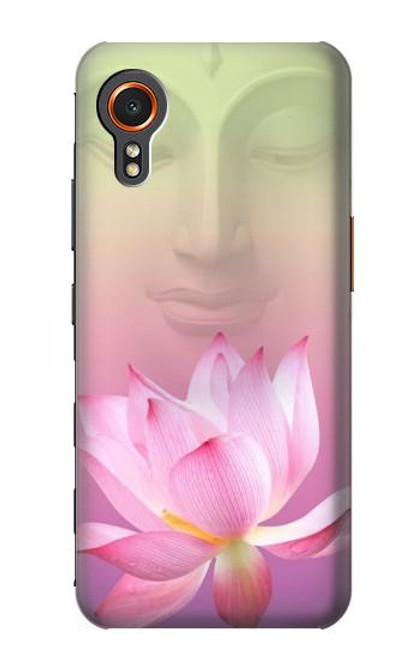 W3511 Fleur de lotus Bouddhisme Etui Coque Housse et Flip Housse Cuir pour Samsung Galaxy Xcover7