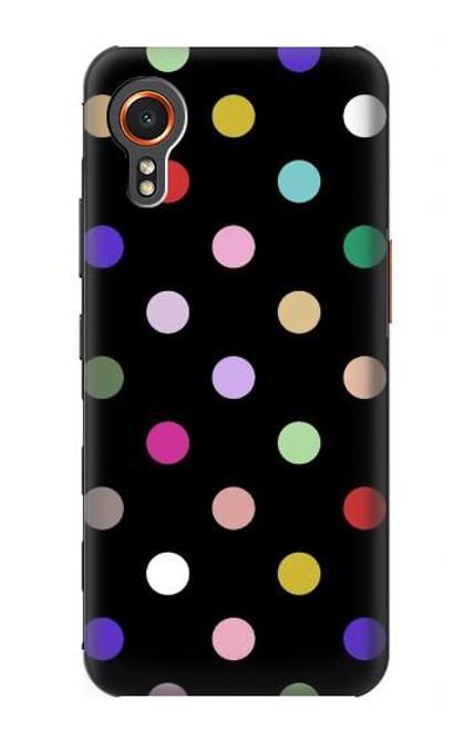 W3532 Coloré à pois Etui Coque Housse et Flip Housse Cuir pour Samsung Galaxy Xcover7