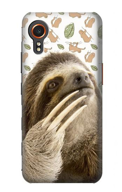 W3559 Motif Sloth Etui Coque Housse et Flip Housse Cuir pour Samsung Galaxy Xcover7
