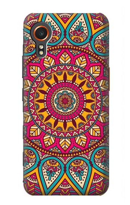 W3694 Modèle d'art hippie Etui Coque Housse et Flip Housse Cuir pour Samsung Galaxy Xcover7