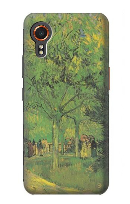 W3748 Van Gogh une ruelle dans un jardin public Etui Coque Housse et Flip Housse Cuir pour Samsung Galaxy Xcover7