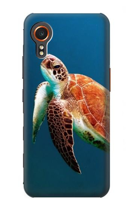 W3899 Tortue de mer Etui Coque Housse et Flip Housse Cuir pour Samsung Galaxy Xcover7