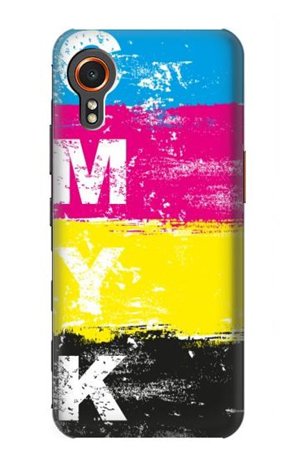 W3930 Clé jaune cyan magenta Etui Coque Housse et Flip Housse Cuir pour Samsung Galaxy Xcover7