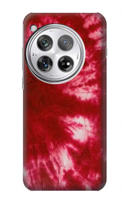 W2480 Tie dye rouge Etui Coque Housse et Flip Housse Cuir pour OnePlus 12