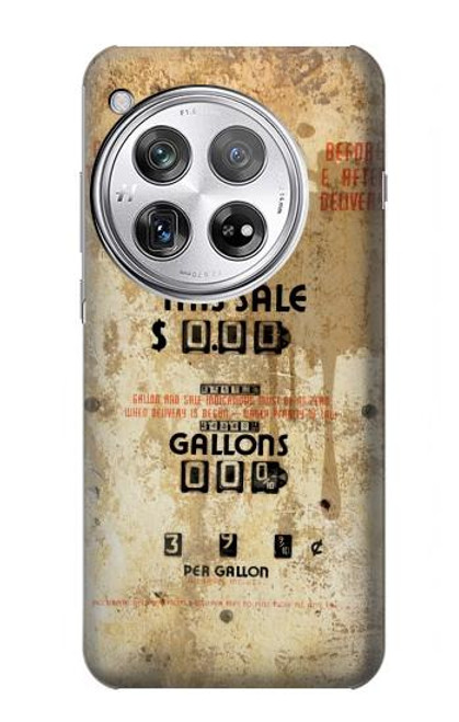W3954 Pompe à essence vintage Etui Coque Housse et Flip Housse Cuir pour OnePlus 12