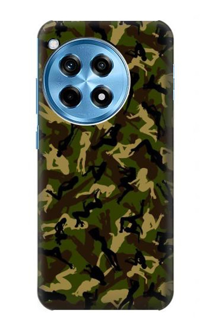 W3356 Camo camouflage de fille Etui Coque Housse et Flip Housse Cuir pour OnePlus 12R