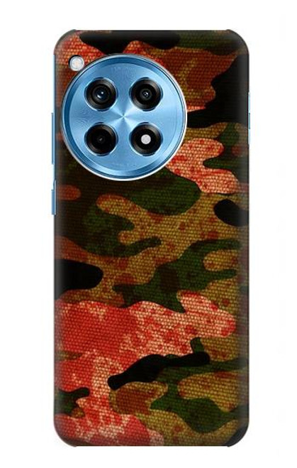 W3393 Camouflage sang Splatter Etui Coque Housse et Flip Housse Cuir pour OnePlus 12R