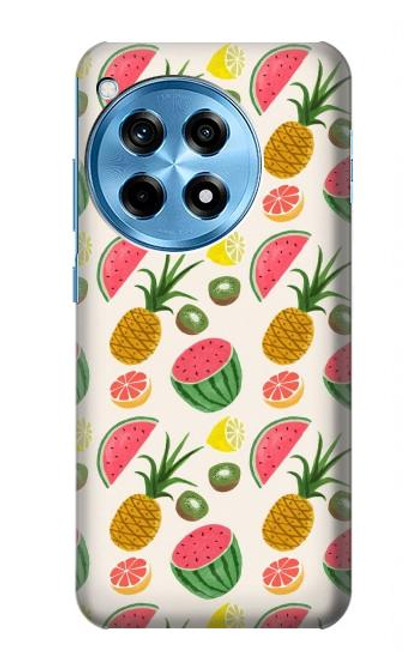 W3883 Motif de fruits Etui Coque Housse et Flip Housse Cuir pour OnePlus 12R