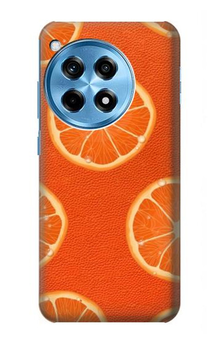 W3946 Motif orange sans couture Etui Coque Housse et Flip Housse Cuir pour OnePlus 12R