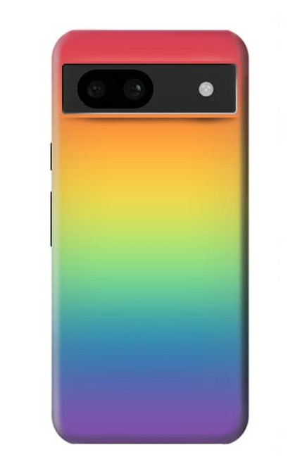 W3698 Drapeau de fierté LGBT Etui Coque Housse et Flip Housse Cuir pour Google Pixel 8a