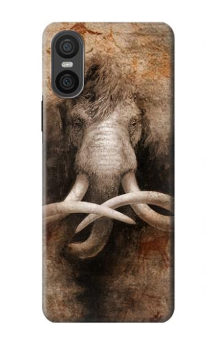 W3427 Mammoth Ancient Art la Grotte Etui Coque Housse et Flip Housse Cuir pour Sony Xperia 10 VI